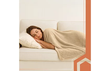 Výhrevná vyhrievacia deka 160 × 90 cm – pončo na chrbát a ramená