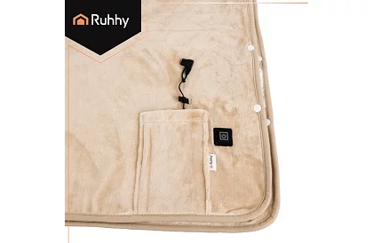 Výhrevná vyhrievacia deka 160 × 90 cm – pončo na chrbát a ramená