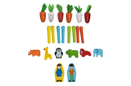 Drevené autíčko – Montessori triedič tvarov