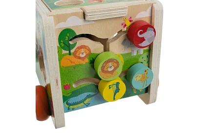 Drevené autíčko – Montessori triedič tvarov