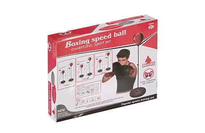 Boxerská hruška a rukavice – boxerská sada 3 v 1