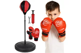 Boxerská hruška a rukavice – boxerská sada 3 v 1