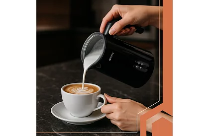 Elektrický napenič mlieka 400W - čierny