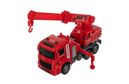 Sada hasičských áut s pohyblivými časťami – 6 kusov