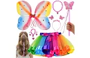 Detský kostým – dúhový motýľ s príslušenstvom