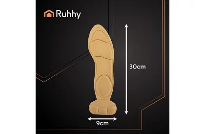 Mäkké vložky do topánok s ochranou päty – béžové