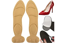 Mäkké vložky do topánok s ochranou päty – béžové