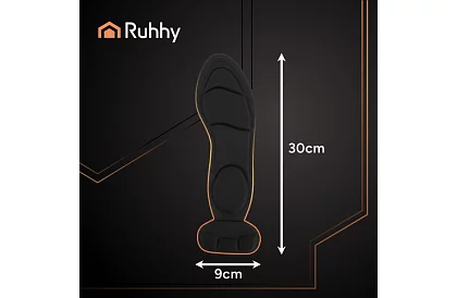 Mäkké vložky do topánok s ochranou päty – čierne