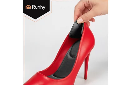 Mäkké vložky do topánok s ochranou päty – čierne