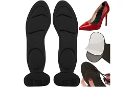Mäkké vložky do topánok s ochranou päty – čierne