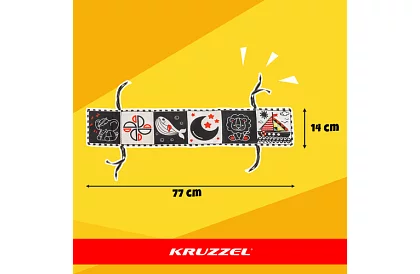 Senzorická kniha - kontrastná hračka pre bábätká 0+
