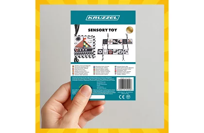 Senzorická kniha - kontrastná hračka pre bábätká 0+
