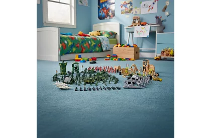 Vojenská základňa – armádne figúrky, tank, zbrane