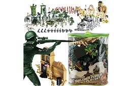 Vojenská základňa – armádne figúrky, tank, zbrane