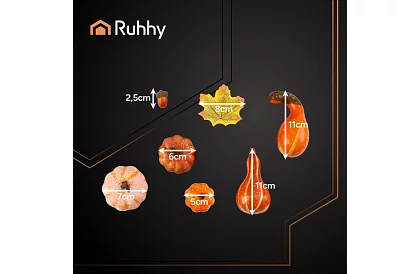 Jeseň umelé dekorácie – 50 kusov