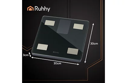 Elektronická analytická osobná váha do 226 kg – čierna