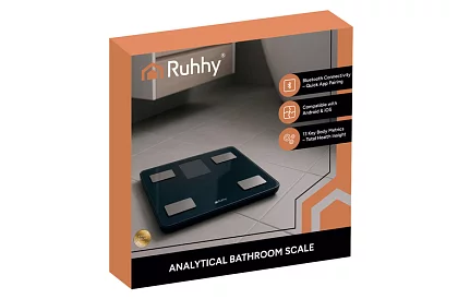 Elektronická analytická osobná váha do 226 kg – čierna
