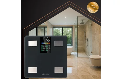 Elektronická analytická osobná váha do 226 kg – čierna