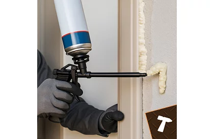 Kovová pištoľ na montážnu penu - 320 mm