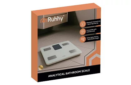 Elektronická analytická osobná váha do 226 kg - biela