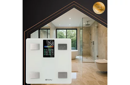 Elektronická analytická osobná váha do 226 kg - biela