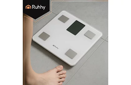 Elektronická analytická osobná váha do 226 kg - biela