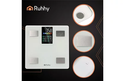 Elektronická analytická osobná váha do 226 kg - biela