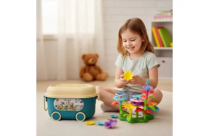 Kreatívna stavebnica – sada 3D kvety