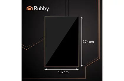 Fóliový ubrus čierny 137 × 274 cm