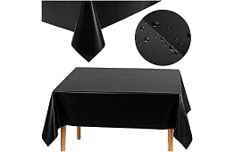 Fóliový ubrus čierny 137 × 274 cm