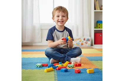 Gumové senzorické kocky pre deti – 30 kusov