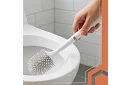 Silikónový kartáč na toaletu – WC štetka, biela