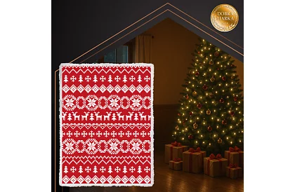 Silná deka s vianočným motívom 130 x 170 cm