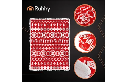 Silná deka s vianočným motívom 130 x 170 cm