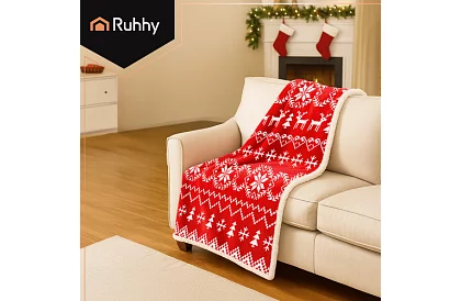 Silná deka s vianočným motívom 130 x 170 cm