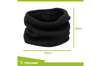 Teplý nákrčník – čierny úplet