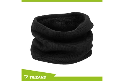 Teplý nákrčník – čierny úplet