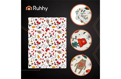 Dvojitá deka s vianočným motívom 150 x 200 cm