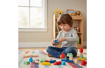 Gumové senzorické kocky pre deti – 80 kusov