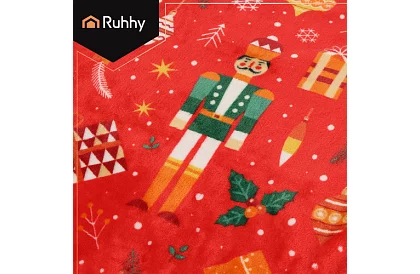 Flanelová deka s vianočným motívom 150 x 200 cm