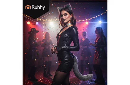 Kostým mačky 3 v 1 - šedý