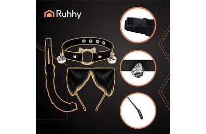 Kostým mačky 3 v 1 - čierny