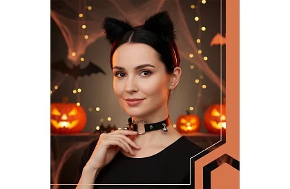 Kostým mačky 3 v 1 - čierny