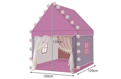 Detský stan s LED osvetlením – ružový