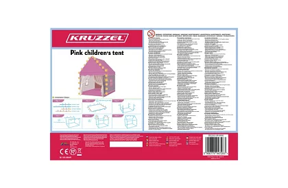 Detský stan s LED osvetlením – ružový