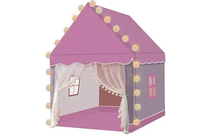 Detský stan s LED osvetlením – ružový