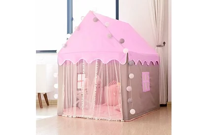Detský stan s LED osvetlením – ružový