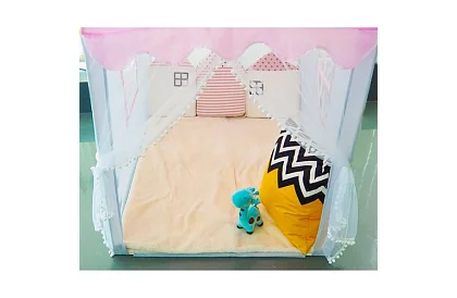 Detský stan s LED osvetlením – ružový