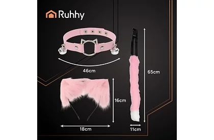 Kostým mačky 3 v 1 - ružový