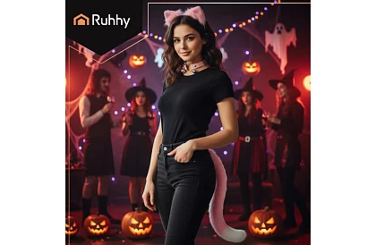 Kostým mačky 3 v 1 - ružový